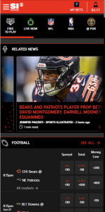 888 SI Sportsbook: SISB Mobile Homepage