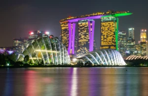 marina bay sands singapore night